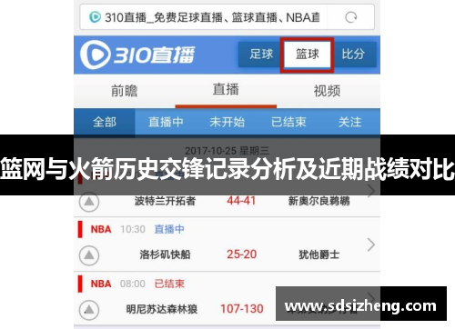 篮网与火箭历史交锋记录分析及近期战绩对比